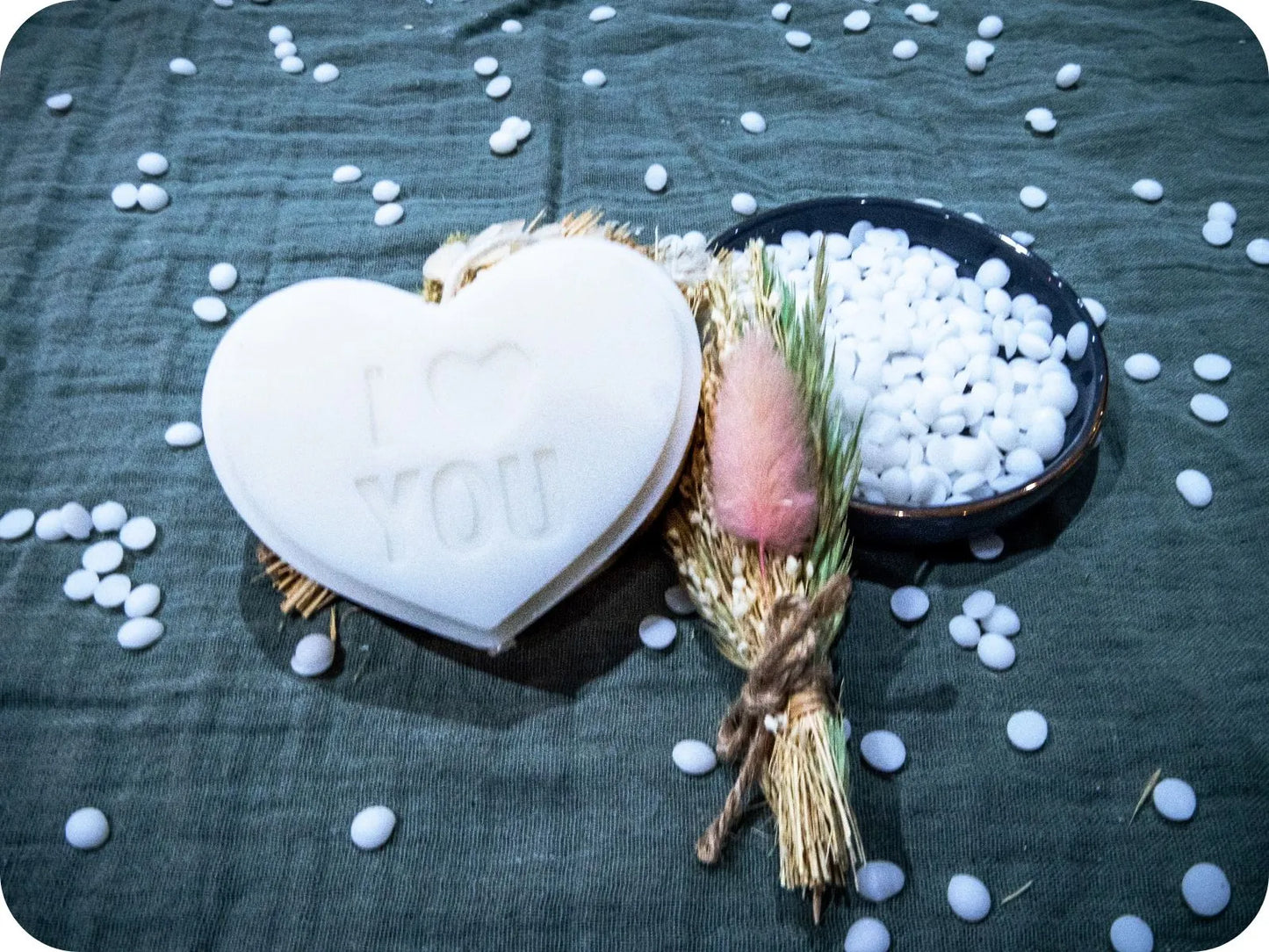 Bougie Cœur "I Love You" – Une Déclaration en Douceur
