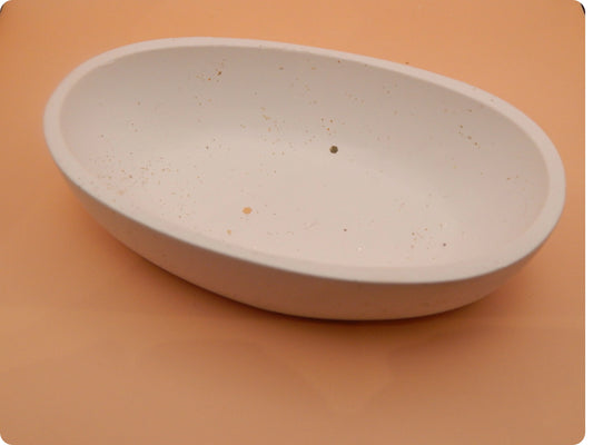 Plateau en plâtre élégant pour sable de bougie décoratif